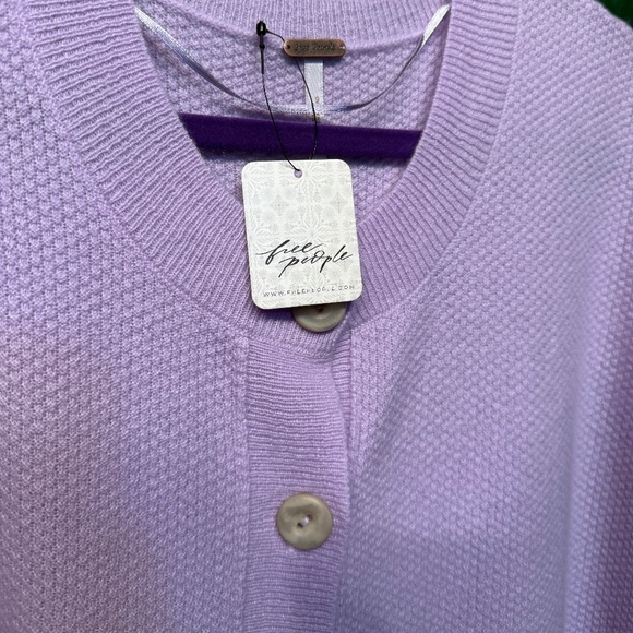 239 NWT Free People Lila Cashmere Sweater Cardi - Picture 3 of 10